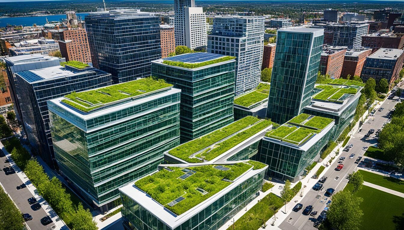 Inteligentne budynki i zrównoważone budownictwo miejskie.