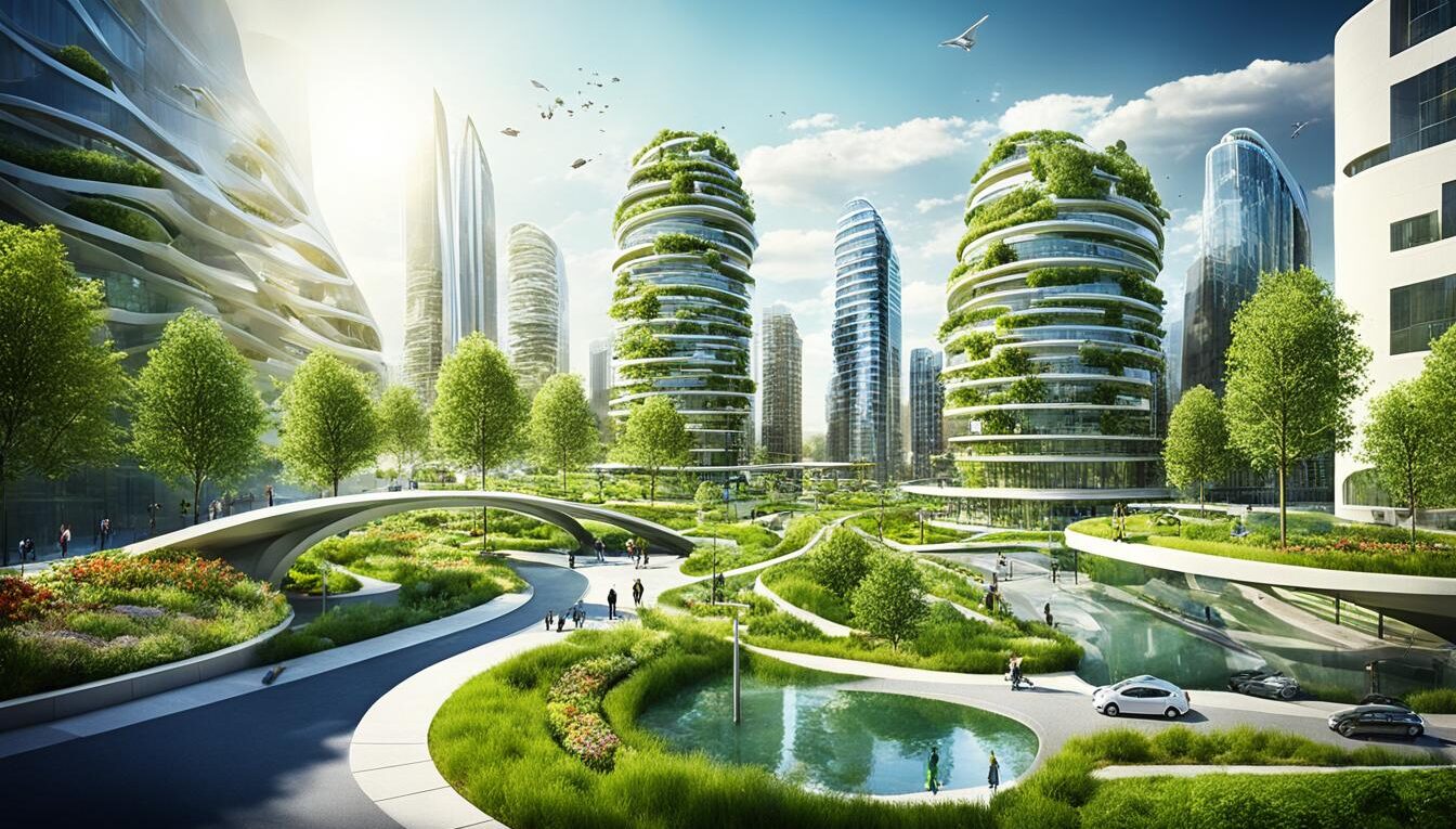 rozwój i adaptacja do zmian klimatycznych w inteligentnych miastach.